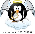 Cute Angel Penguin With Wings...