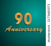 90 anniversary celebration 3d... | Shutterstock .eps vector #2173683371