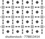 ornament with elements of black ... | Shutterstock . vector #778813414