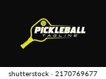 Pickleball Logo Vector Graphic...