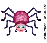 spider with kind face  vector... | Shutterstock .eps vector #2053880054