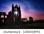 Whitby Abbey With Light Shing...