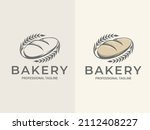 bakery badge hand drawn logo... | Shutterstock .eps vector #2112408227