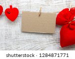 Red gift sack with heart note...