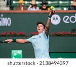 Small photo of Indian Wells, California, USA - 03 10 2022 Jenson Brooksby playing his first round match at BNP Paribas Ope