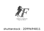 creative horse elegant letter f ... | Shutterstock .eps vector #2099694811