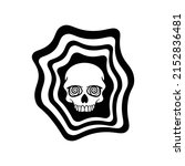 hand drawn skull doodle... | Shutterstock .eps vector #2152836481