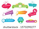 recommend badges creative... | Shutterstock .eps vector #1573290277