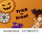 trick or threat halloween... | Shutterstock .eps vector #2172801971