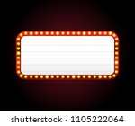 rectangle vector theater sign... | Shutterstock .eps vector #1105222064
