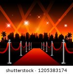 now showing theater movie... | Shutterstock .eps vector #1205383174