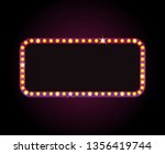 brightly theater glowing retro... | Shutterstock .eps vector #1356419744