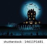vector mansion haunted house... | Shutterstock .eps vector #1461191681