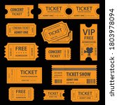 orange admission ticket... | Shutterstock .eps vector #1803978094