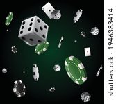 retro vegas casino banner with... | Shutterstock .eps vector #1946383414