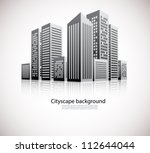 cityscape background | Shutterstock .eps vector #112644044