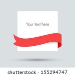 white paper blank with red... | Shutterstock .eps vector #155294747