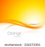 Abstract Wavy Orange Background ...