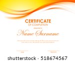 certificate of completion... | Shutterstock .eps vector #518674567