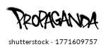 sprayed propaganda font... | Shutterstock .eps vector #1771609757