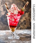 Strawberry shortcake sundae...