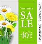 best season sale forty percent... | Shutterstock .eps vector #1084137614