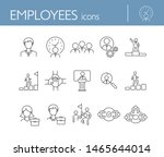 employees icons. line icons... | Shutterstock .eps vector #1465644014