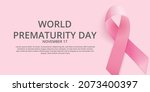 prematurity awareness ribbon... | Shutterstock .eps vector #2073400397
