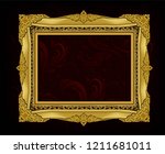 decorative vintage frame and... | Shutterstock .eps vector #1211681011