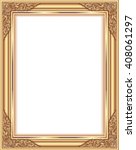 gold photo frame with corner... | Shutterstock .eps vector #408061297