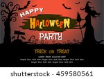 happy halloween message design... | Shutterstock .eps vector #459580561