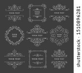 set of elegant wedding branding ... | Shutterstock .eps vector #1510896281