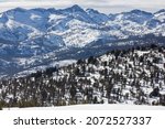 view from Mammoth Mountain ski area 