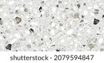 Small photo of Terrazzo flooring vector seamless pattern. Texture of classic italian type of floor in Venetian style composed of natural stone, granite, quartz, marble, glass and concrete,ivory marble