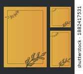 hand drawn botanical frame... | Shutterstock .eps vector #1882417531
