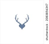 Deer Antler Logo Vector...