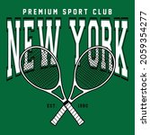 new york varsity slogan print.... | Shutterstock .eps vector #2059354277