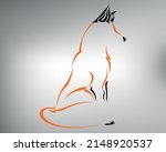 sketch tribal fox tattoo.... | Shutterstock .eps vector #2148920537
