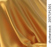 beautiful gold silk. drapery... | Shutterstock .eps vector #2057191301
