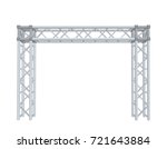 Truss Construction. Isolated On ...