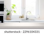Small photo of Granite white table kitchen for product placement - Portrait