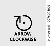 Arrow Clockwise Vector Icon....
