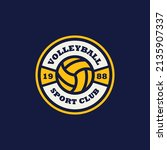 volleyball club emblem. ball... | Shutterstock .eps vector #2135907337
