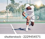 Black man  tennis and ball ...