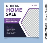 modern home for sale social... | Shutterstock .eps vector #2173767381