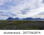 Beautiful landscapes along Icelandic coast