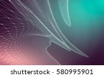 abstract polygonal space low... | Shutterstock . vector #580995901