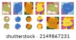 big set of story templates and... | Shutterstock .eps vector #2149867231