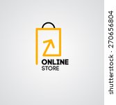 online shop vector logo for... | Shutterstock .eps vector #270656804