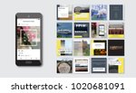 editable simple modern info... | Shutterstock .eps vector #1020681091
